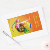 Aangepaste stickers voor Tropische Drink (Envelop)