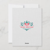 Aangepaste  stijl kerst Kaart uitnodiging (Achterkant)