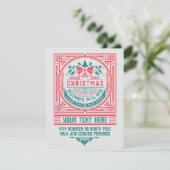 Aangepaste  stijl kerst Kaart uitnodiging (Staand voorkant)