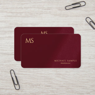 Aangepaste stijlvolle gouden tekst monogram luxe z visitekaartje