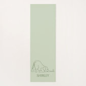 Aangepaste stijlvolle Yoga Pose muis en olifant jo Yogamat (Achterkant)