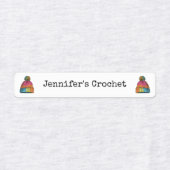 Aangepaste stoffen kledinglabels gehaakte wollige  labels (Design 1)