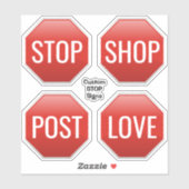Aangepaste STOP-Stickers Sticker (Vel)