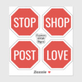 Aangepaste STOP-Stickers Sticker (Vel)