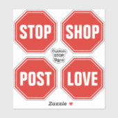 Aangepaste STOP-Stickers Sticker (Vel)