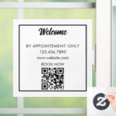 Aangepaste Storefront QR-CODE Werkuren voor winkel Raamsticker (Huis)