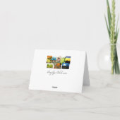 Aangepaste Stoute Brave Kerstman Lijst Kaart (Achterkant)