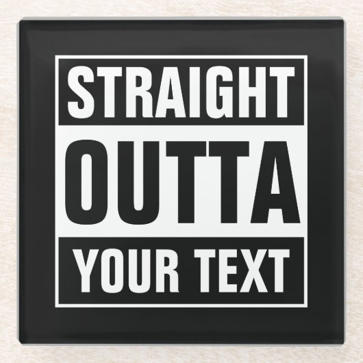 Aangepaste STRAIGHT onderzetters van BUITENVERPAKK (Voorkant)