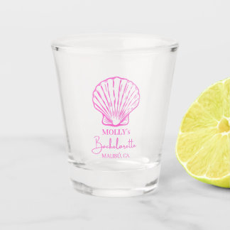 Aangepaste strand bruidsmeisjesfeest zee schelp ro shot glas