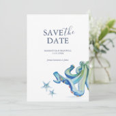 Aangepaste strand bruiloft aankondigingen (Staand voorkant)