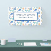 Aangepaste strand Gewaardeerde verjaardag Spandoek (Beurs)