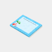 Aangepaste strandbal zwembad paraplu Post-it-notit Post-it® Notes (Schuin)