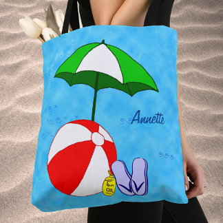 Aangepaste strandbal zwembad speelgoed allover tas