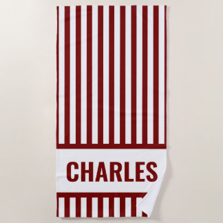 Aangepaste Strandhanddoek met Monogram Strandlaken