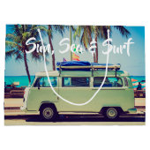 Aangepaste,  strandkamperbus en palmbomen: groot cadeauzakje (Achterkant)