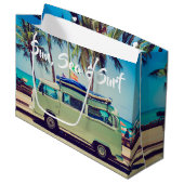 Aangepaste,  strandkamperbus en palmbomen: groot cadeauzakje (Voorkant Gekanteld)