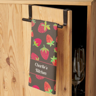 Aangepaste Strawberry Chocolade Gekleurde Keuken H Theedoek