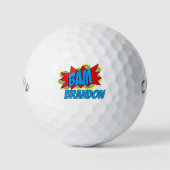Aangepaste, strip Pop Kunststijl BAM Golfballen (Voorkant)