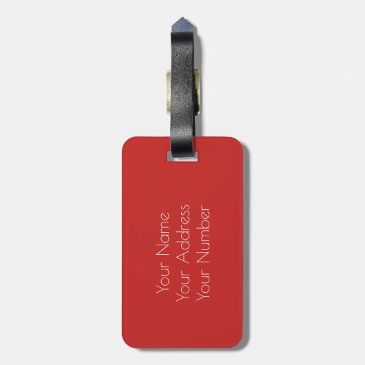 Aangepaste stripes bagagelabel (Achterkant verticaal)