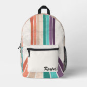 Aangepaste stripes bedrukte rugzak (Voorkant)