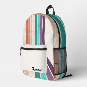 Aangepaste stripes bedrukte rugzak