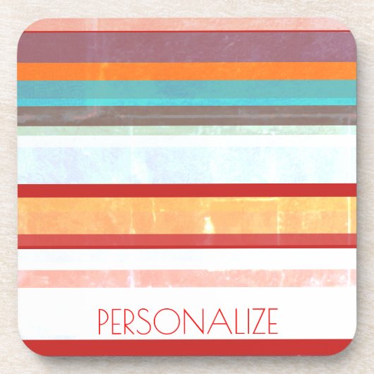 Aangepaste stripes drankjes onderzetter (Voorkant)