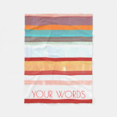 Aangepaste stripes fleece deken (Voorkant)