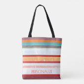 Aangepaste stripes tote bag (Achterkant)