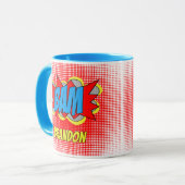 Aangepaste, striptekenstijl Pop met kunststijl BA Mok (Voorkant links)