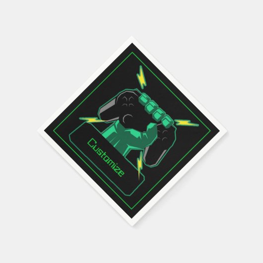 Aangepaste stroomgamer servet (Hoek)