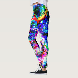Aangepaste Stropdas-Dye Leggings - Fire & Ice Brig