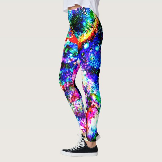 Aangepaste Stropdas-Dye Leggings - Fire & Ice Brig (Links)