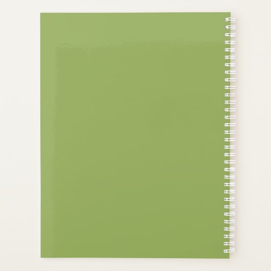 Aangepaste Student Academic Planner (Achterkant)