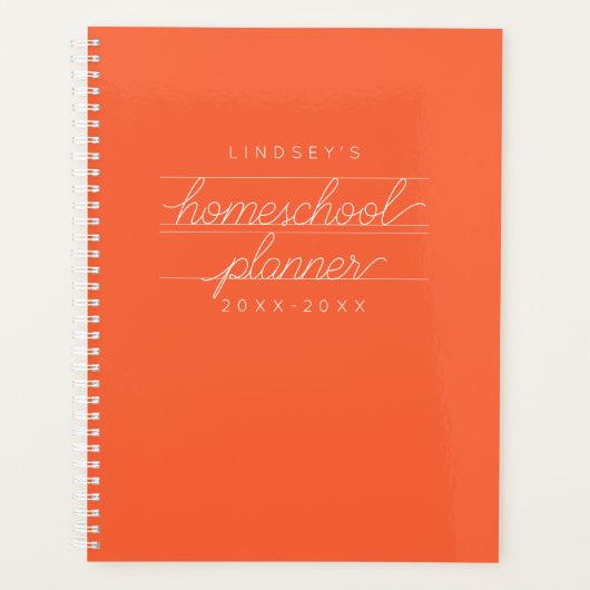 Aangepaste Student Academic Planner (Voorkant)