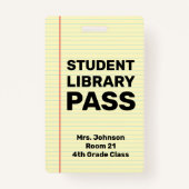 Aangepaste studentenbibliotheekpas badge (Voorkant)