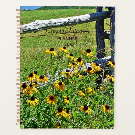 Aangepaste Summer Wildflower Blue Ridge Verenigde Planner (Voorkant)