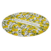 Aangepaste Summery Citrus Lemon Tree Branches Snijplank (Hoek)