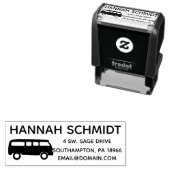 Aangepaste Sun Van Hand Teken Naam Zelfinktende Stempel (In situ)