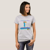 Aangepaste SUP Turtle Girl Boarder Apparel T-shirt (Voorkant volledig)