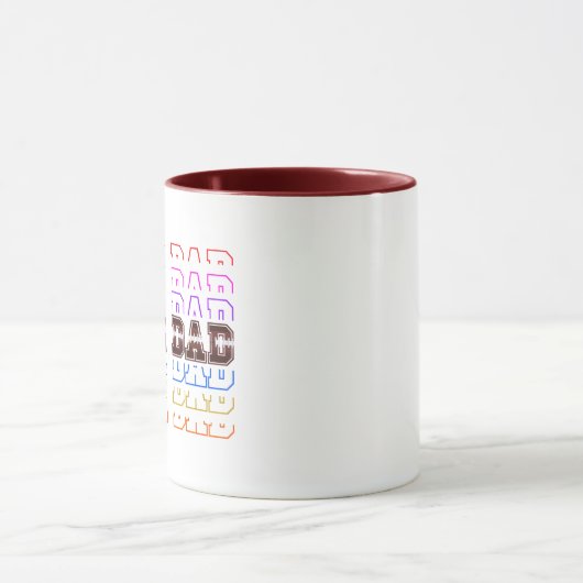 Aangepaste Super Dad Vaderdag Camo Design Mok (Midden)