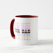 Aangepaste Super Dad Vaderdag Camo Design Mok (Voorkant links)