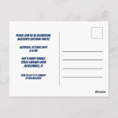 Aangepaste Superhelden Jongen Verjaardagsfeest Uit Briefkaart (Achterkant)