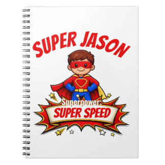 Aangepaste superheldennaam en superkracht voor kin notitieboek