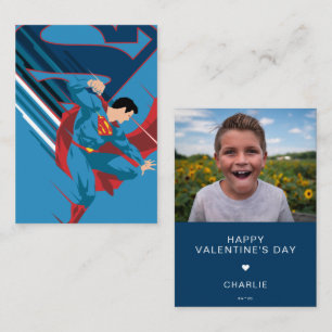Aangepaste Superman foto valentijnskaart Notitiekaartje