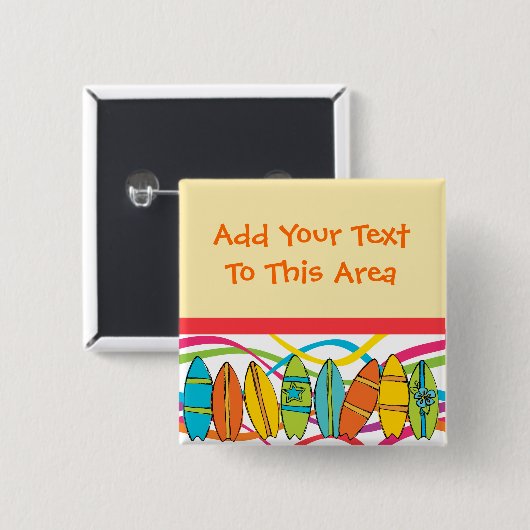 Aangepaste Surfboards Button (Voorkant /achterkant)