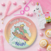 Aangepaste surfer-gast papieren bordje (Feest)