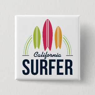 Aangepaste surfer-knoppen voor locatie vierkante button 5,1 cm