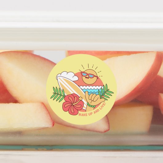 Aangepaste surfer labels (Aangebracht)