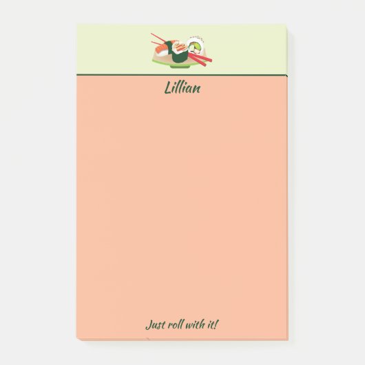 Aangepaste sushi-opmerkingen na het gebruik post-it® notes (Voorkant)