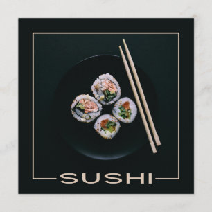 Aangepaste Sushi-uitnodigingen Kaart
